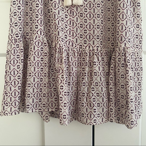SOLD ON CURTSY | Madewell Silk Lily Ruffle Top in Echo Grid - Picture 9 of 9